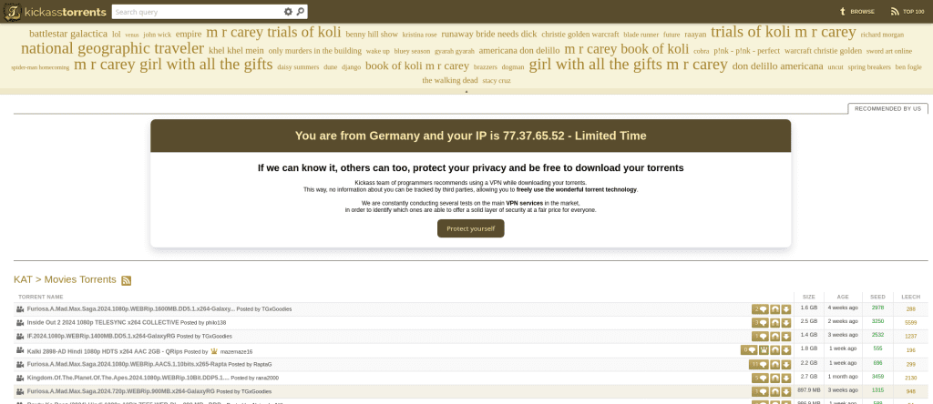 Kickass Torrents (KAT)